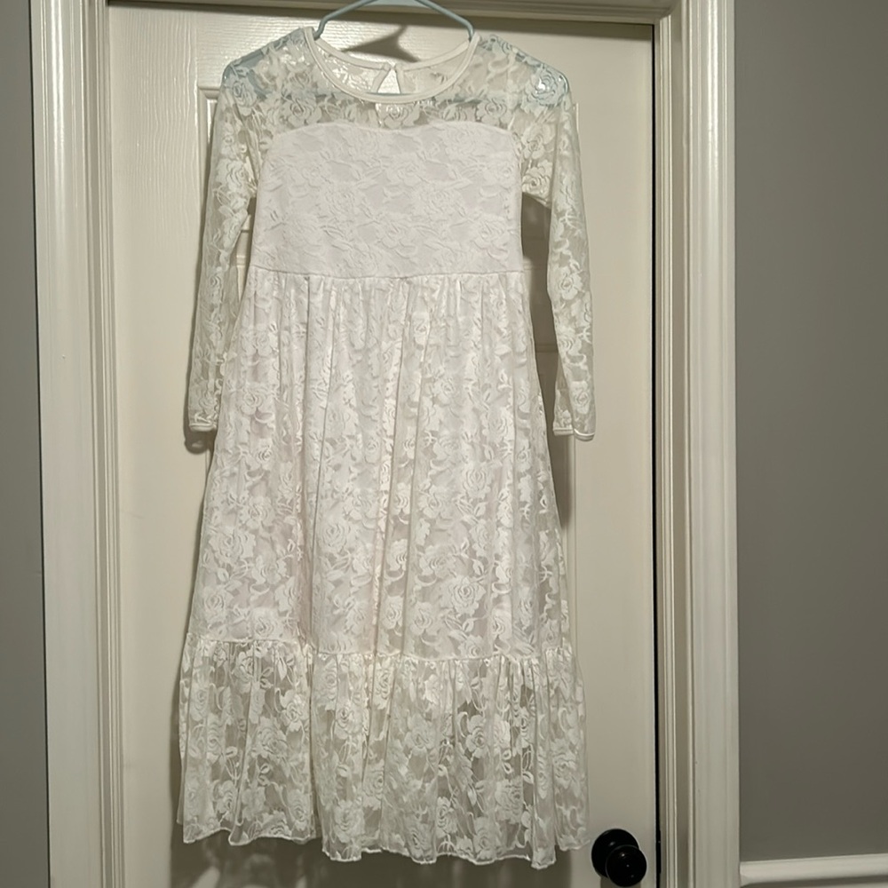 Girls lace maxi dress